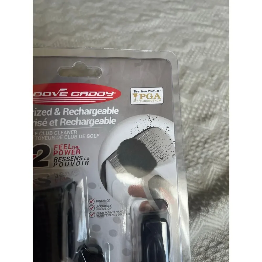 Groove Caddy Gold Club Cleaner in White/Black, NIB!